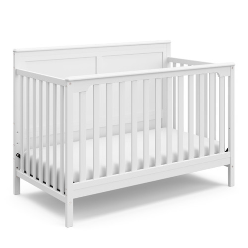 Storkcraft Alpine 5-in-1 Convertible Baby Crib White