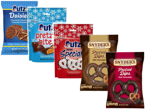 Snyder's Of Hanover Chocolate Pretzel Dips & Utz Chocolate Daisies, Bites & Creme Minis, Variety 5-pack