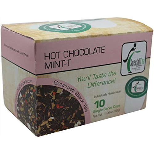 Special Tea Black Tea Single Serve Cup, Hot Chocolate Mint-t, 10 Count