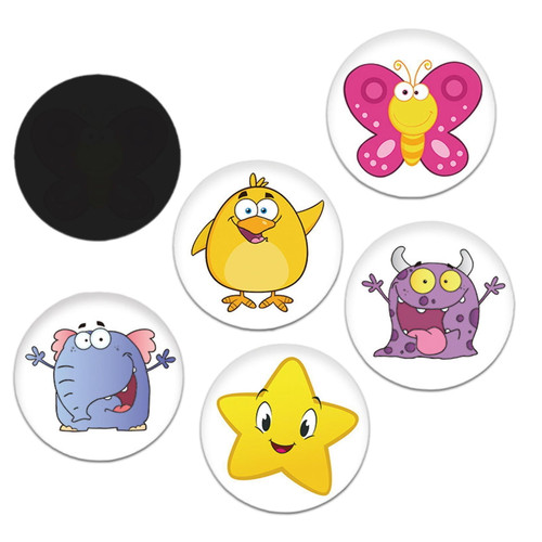 5pcs Pee Targets Potty Training Seat Stickers Urinal Bullseye Color Changing