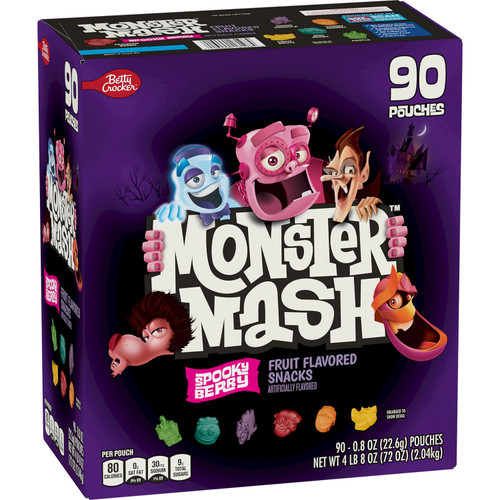 Monster Mash Fruit Snacks, Spooky Berry (90 Ct.)