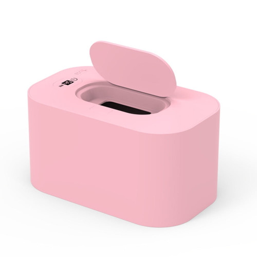 Rusr Smart Baby Wipe Warmer With Display Screen Heating Tissue Box (pink)