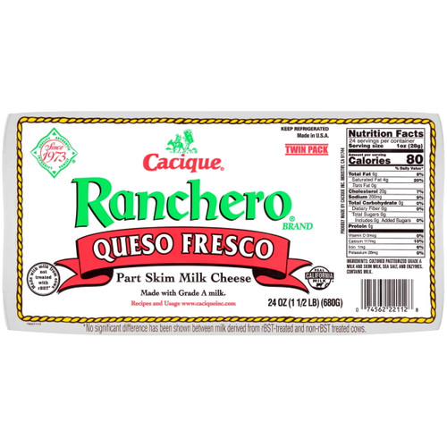 Cacique Ranchero Fresh Queso Fresco Cheese, 24 Oz