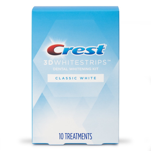 Crest 3d Whitestrips Classic White At-home Teeth Whitening Kit, 10 Treatments