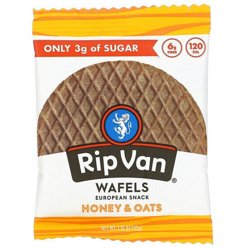 Rip Van Wafels, Honey & Oats, 1.16 Oz
