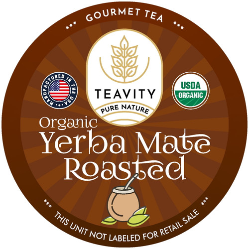 Teavity Organic Roasted Yerba Mate Tea Pod For Keurig Brewers 24 Counts (pack Of 1)