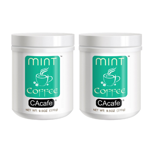 Cacafe Mint Coffee, Coconut Infused Colombian Coffee With Fresh Mint 9.5oz (2-pack)