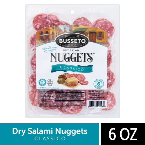 Busseto Foods Deli Classic Original Salami Nuggets 6 Oz