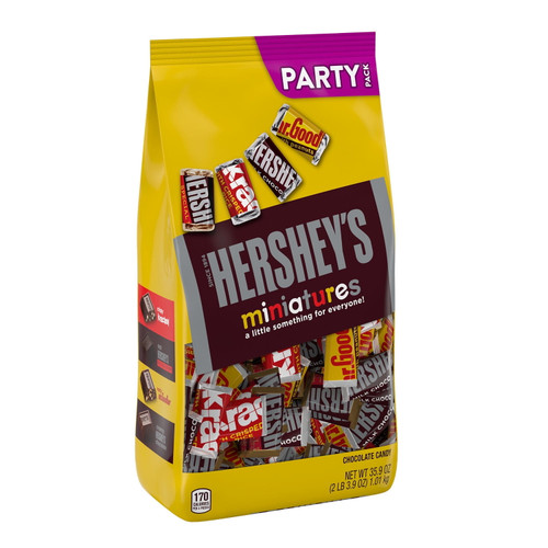 Hershey's, Miniatures Assorted Chocolate Candy Bars, Christmas, 35.9 Oz, Bulk Party Pack