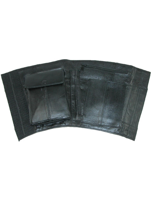 Size One Size Leather Travel Security Ankle Wallet
