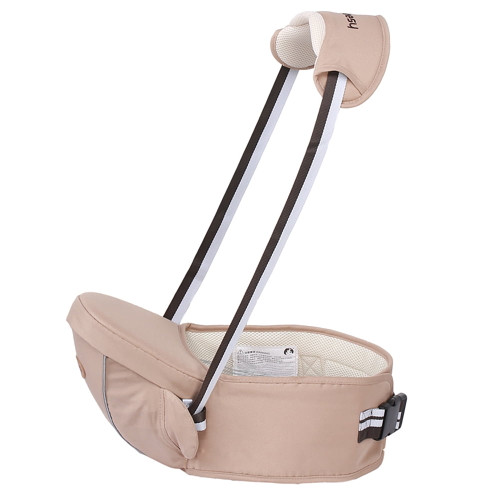 Multifunctional Durable Baby Carrier Lightweight Hip Seat Carrier Front Hipseat Baby Waist Stool Baby Seat With Adjustable Strap Removable Shoulder Strap For 0-36 Month Baby(khaki)