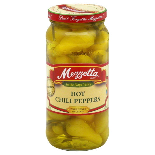 Mezzetta Chili Peppers Hot 16.0 Oz(pack Of 4)