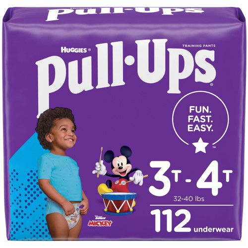Pull-ups Boys' Potty Training Pants Size 5, 3t-4t, 112 Ct, One Month Supply