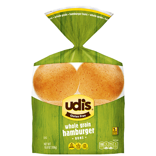 Udis Gluten Free Whole Grain Hamburger Buns ,32 Count Pack Of 8