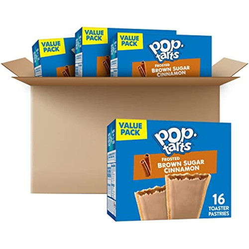 Pop-tarts, Breakfast Toaster Pastries, Frosted Brown Sugar Cinnamon, Fun Snacks For Kids (64 Toaster Pastries)