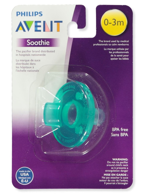 Avent Soothie Pacifier (0-3m) - Green, One Size