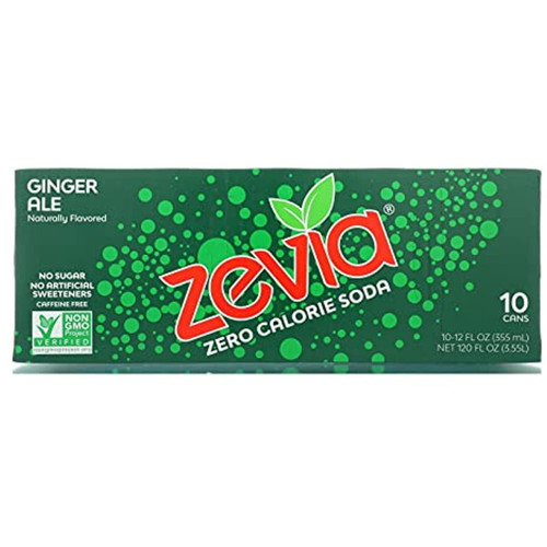 Zevia Zero Calorie Soda - Ginger Ale - Case Of 2 - 12 Fl Oz.