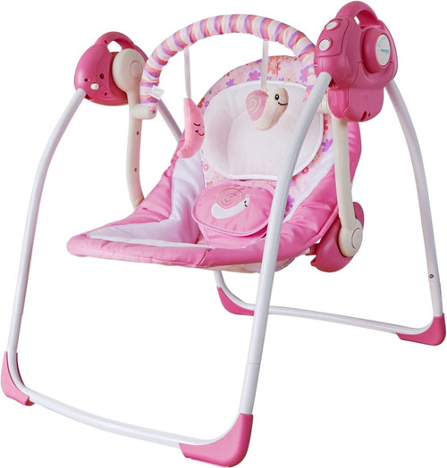 Electric Baby Swing For Infants,comfort Rocking Chair With Intelligent Music Vibration Box,soothing Portable Swing Load Resistance: 6-25 Lb, Applicable Object: 0-9 Months For Infants.