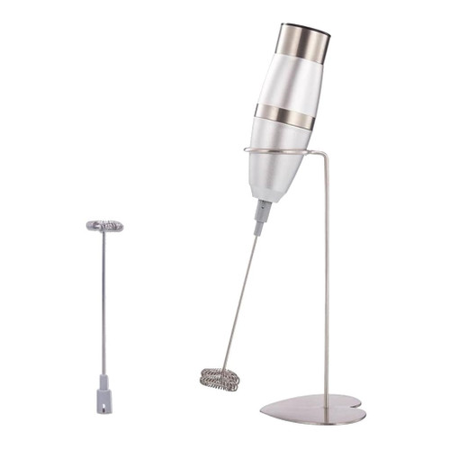 Electric Creamer Milk Frother Stainless Steel With Holder