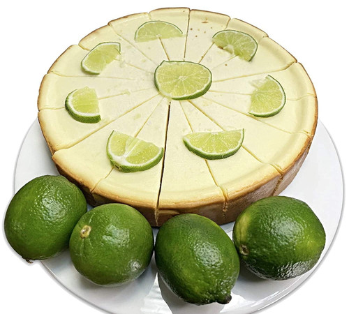 Andy Anand Tangy Key Lime Cheesecake 9" Decadent Fresh Made Gourmet Food With Greeting Card Birthday Valentine Christmas Mothers Day Wedding Anniversary (2 Lbs)