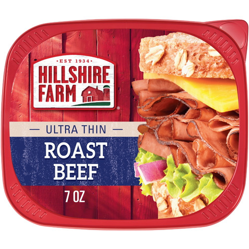 Hillshire Farm Sliced Roast Beef Deli Lunch Meat, 7 Oz