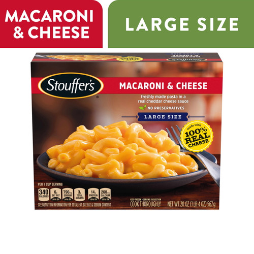 Stouffer's Macaroni And Cheese Large Size Meal, 20 Oz (frozen)