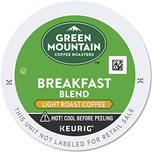 Green Mountain Coffee Roasters Breakfast Blend, Single-serve Keurig K-cup Pods, Light Roast Coffee, 24 Count