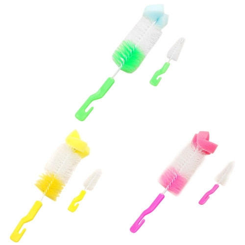 Yuehao Cleaning Brush Baby Bottle Brush Cleaner Spout Cup Glass Teapot Washing Cleaning Tool Brush In 1 Sponge A