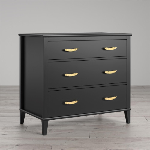 Little Seeds Monarch Hill Hawken 3 Drawer Dresser, Black