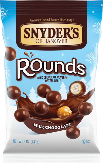 Snyder's Of Hanover Milk Chocolate Pretzel Rounds, 5 Oz. Bags 4-pack