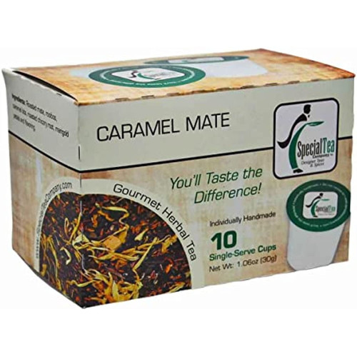 Special Tea Company Caramel Mate, Single Serve Cups (pack Of 10)