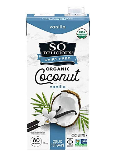 So Delicious Dairy Free Organic Coconut Milk Vanilla -- 32 Fl Oz Pack Of 4