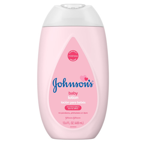 Johnson's Moisturizing Pink Baby Lotion With Coconut Oil, 13.6 Fl. Oz