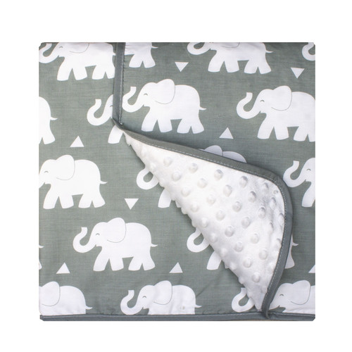 Pam Grace Creations Indie Elephant Chenille Baby Blanket