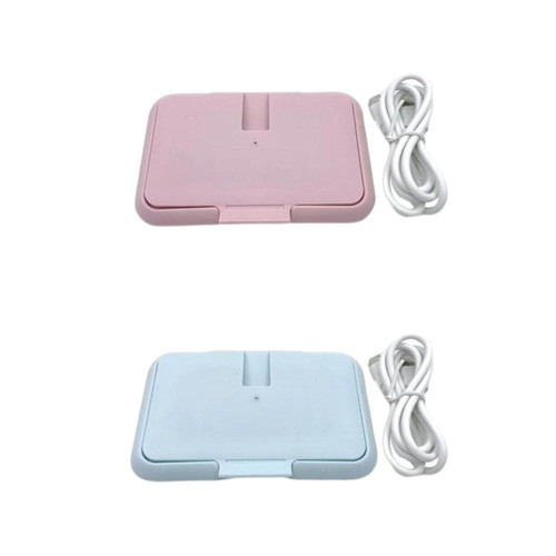 Set Of 2 Portable Baby Kids Wipe Warmer Napkin Heating Box Paper Warmer Gifts