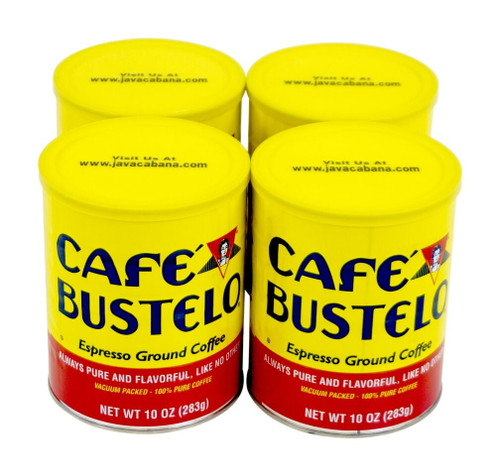 Cafe Bustelo Coffee Espresso, 10-ounce Can X 4 Pack
