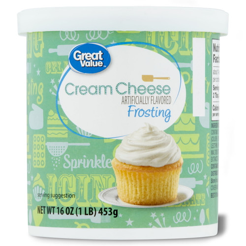 Great Value Cream Cheese Frosting 16 Oz Tub