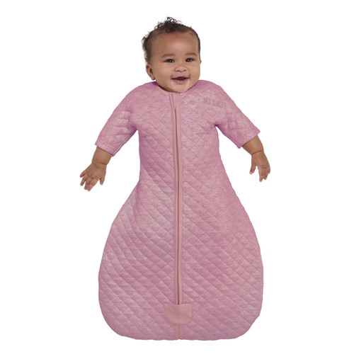 Halo Easy Transition Sleepsack Wearable Blanket, 100% Cotton, Pink Heather, Small