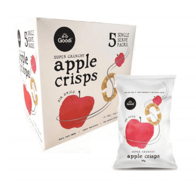 Goodi Natural Apple Crisps Chips 3.5oz