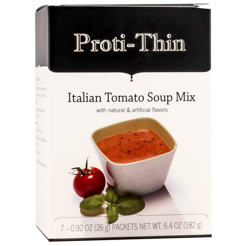 Proti-thin - High Protein Diet Soup - Low Calorie - Low Carb - Sugar Free - Italian Tomato - 7/box