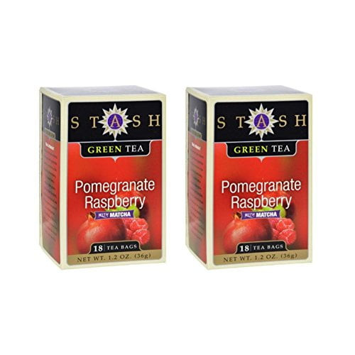 Stash Pomegranate Raspberry Green Tea With Matcha -- 18 Tea Bags (pack Of 2)