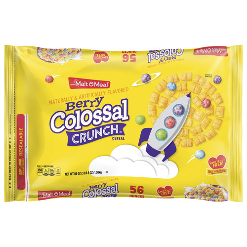 Malt-o-meal Berry Colossal Crunch Breakfast Cereal, 56 Oz Bag