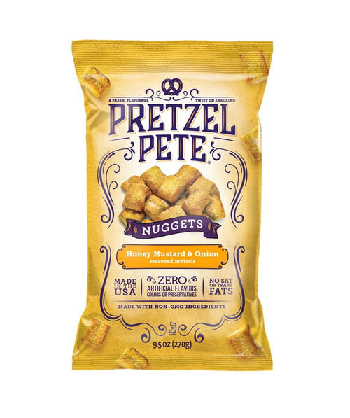 Pretzel Pete Honey Mustard & Onion Pretzel Nuggets, 9.5 Oz.