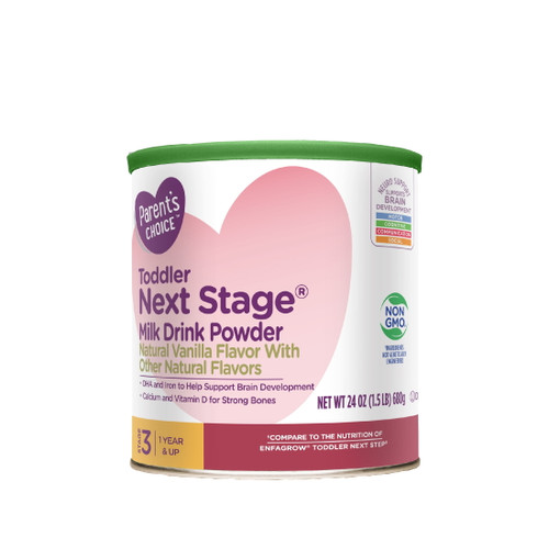 Parent's Choice Toddler Next Stage Milk Drink Powder, Vanilla, 24 Oz Canister