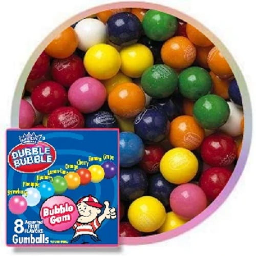Dubble Bubble 1 Inch Gumballs 5 Pound Bag