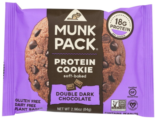 Munk Pack Protein Cookie Double Dark Chocolate, 2.96 Oz