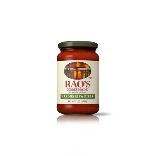 Rao's Homemade Margherita Pizza Sauce | 13 Oz | Carb Conscious, Keto Friendly | All Natural | Premium Quality | Slow-simmered | Made With Italian Whole Peeled Tomatoes, Natural Herbs & Olive Oil
