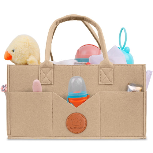 Keababies Baby Diaper Caddy Organizer (taupe)