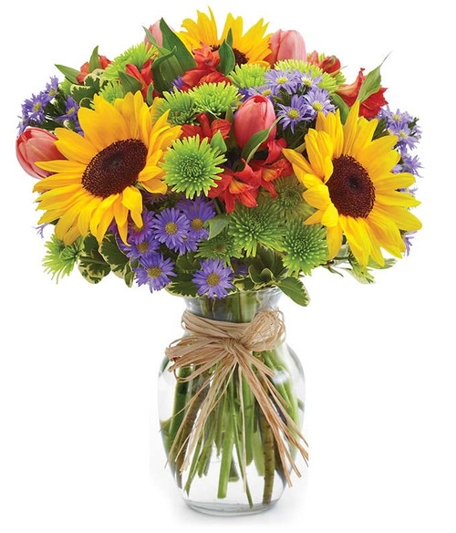 From You Flowers - Sunflower Garden With Free Vase (fresh Flowers)