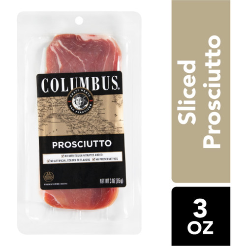 Columbus Sliced Prosciutto, 3 Oz